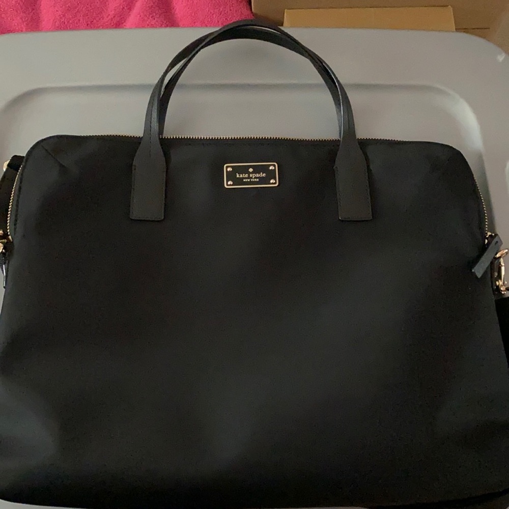 Kate Spade Daveney Blake Avenue black laptop bag. - Picture 1 of 6